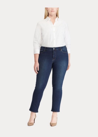 Women's Ralph Lauren Premier Straight Curvy Jeans | 865714DCI